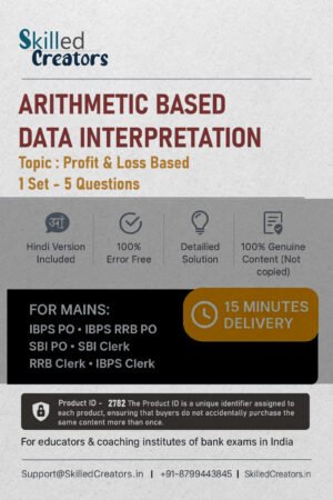 Data Interpretation Set 1 (Product Id-2782)