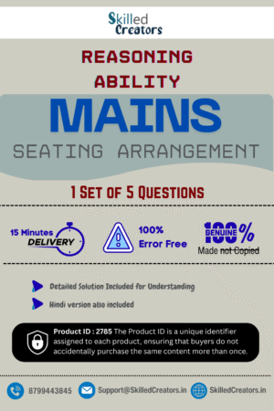 Reasoning Mains Seating Arrangement (Product ID - 2785)